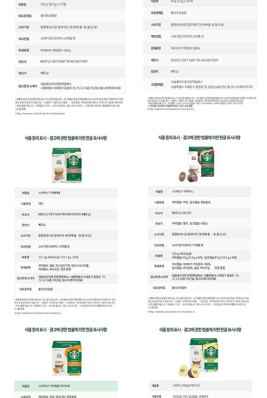 [공식] 스타벅스 돌체구스토 캡슐 5박스(60P) 인기 패키지 상세페이지 23